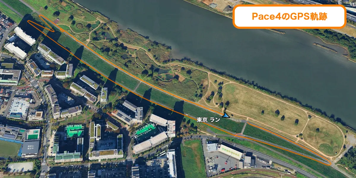 Pace3 のGPS軌跡